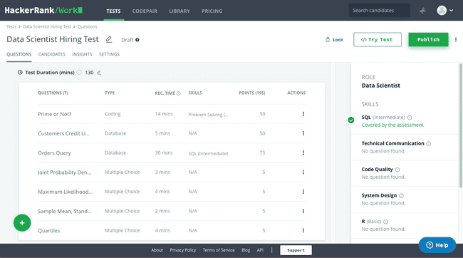 HackerRank Screenshot